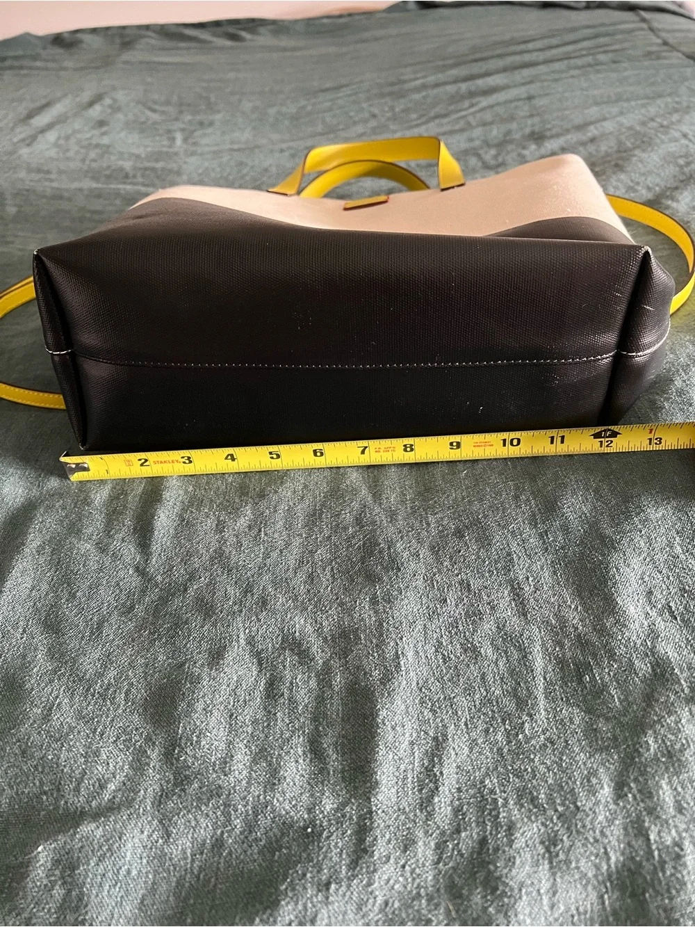 Frances Valentine canvas and leather tote